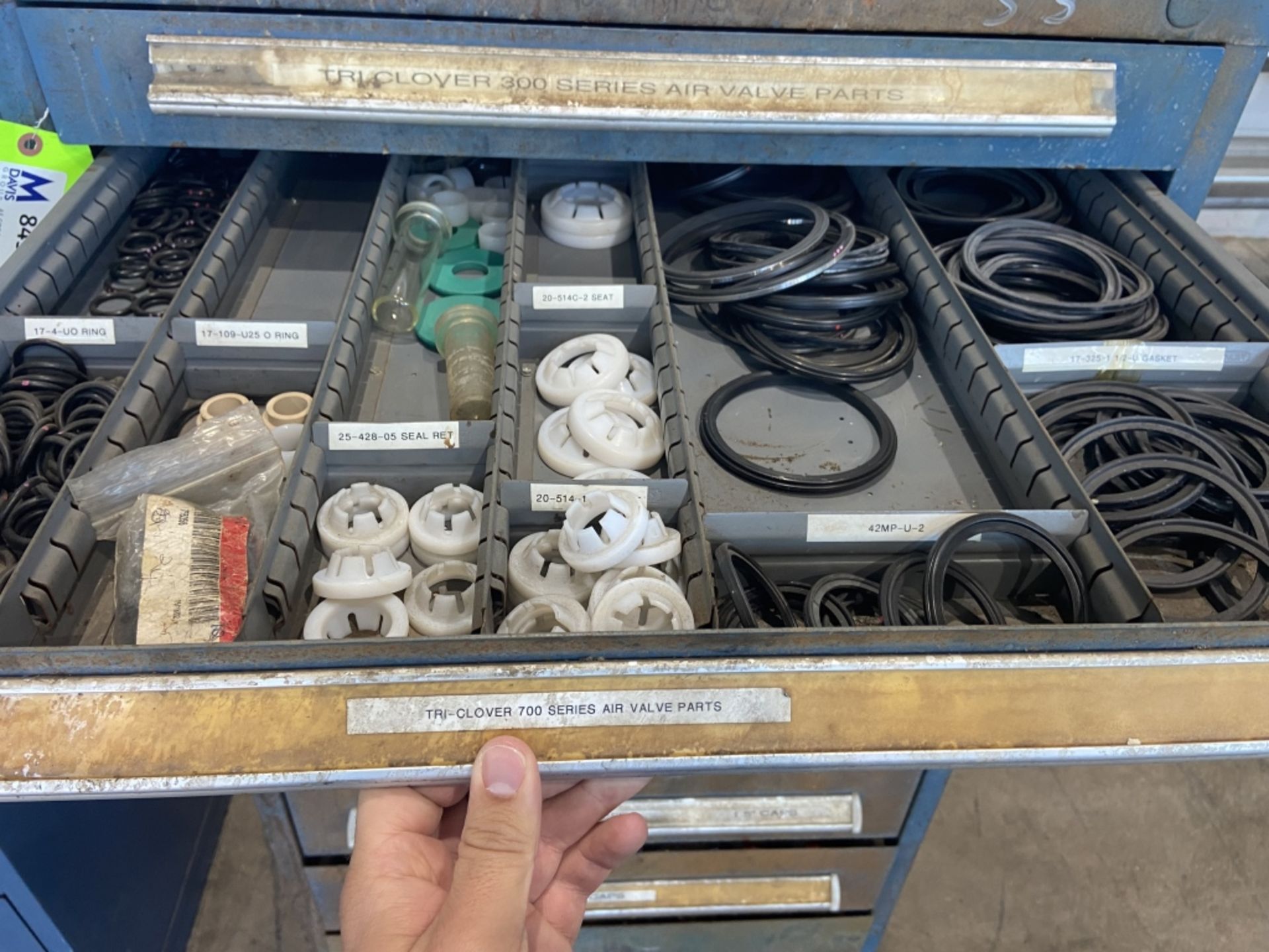 Vidmar Parts Cabinet with Contents, Includes Air Valves Parts, Positive Displacement Pump Parts, S/S - Image 5 of 12