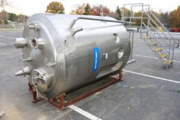 2013-2014 ABC 2000 Liters,Equipment IMBST, MOC AISI 316, Job No. IMBST-1001, with Flat S/S Bottom,