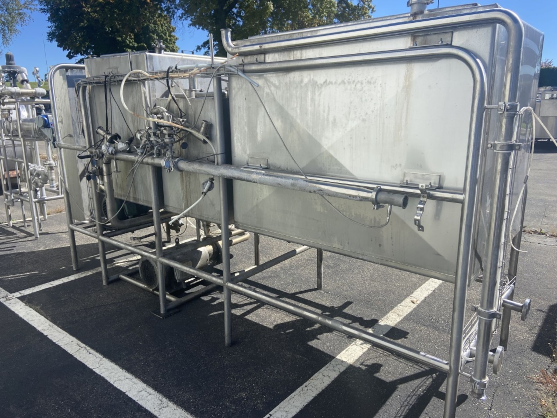 3-Tank CIP System,with (1) Aprox. 350 Gal. Rinse Tank, (1) 250 Gal. Tank, & (1) Aprox. 150 Gal. Wash - Image 3 of 16