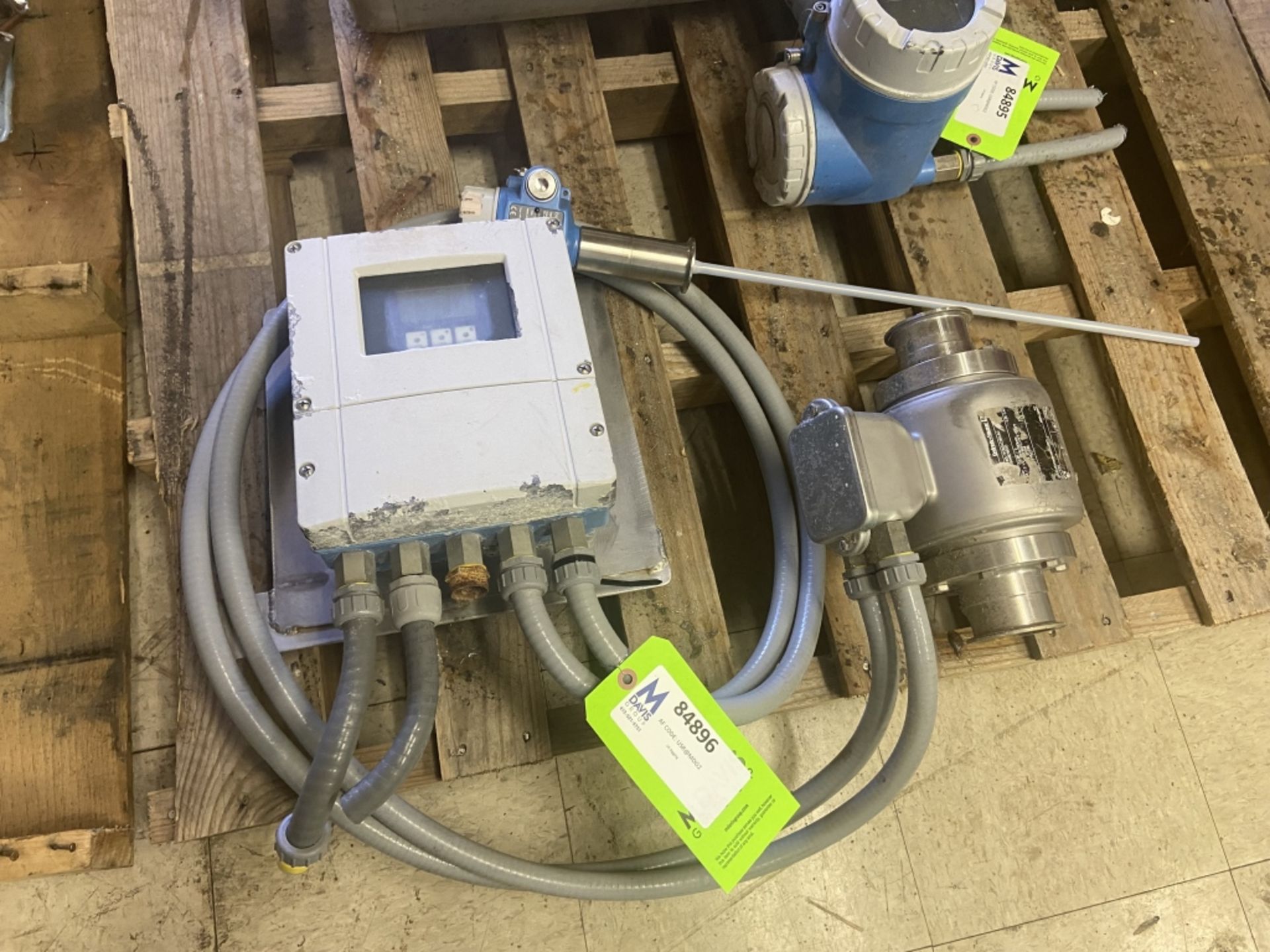 Endress + Hauser Flow Meter with Endress + Hauser Tank Leveler, with Aprox. 2-1/2" Clamp Type