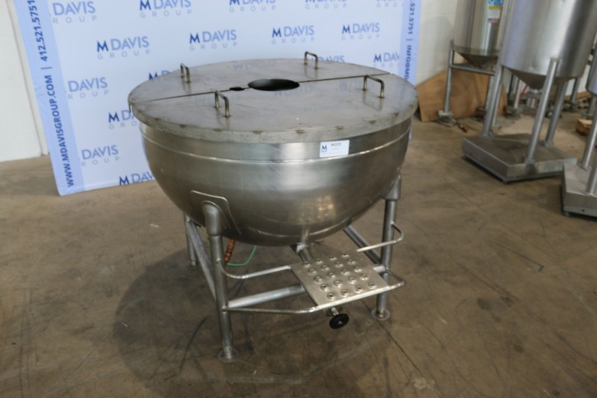 Legion 100 Gal. S/S Kettle,M/N LS-100, S/N 920264, MDMT 32 F @ 25 PSI, MAWP 25 PSI @ 267 F, with 1- - Image 10 of 10
