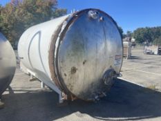 APV CREPACO 6,000 GALLON HORIZONTAL SUCROSE TANK,S/N G-1155, INTERNAL TANK DIMS.: APROX. 188" L X