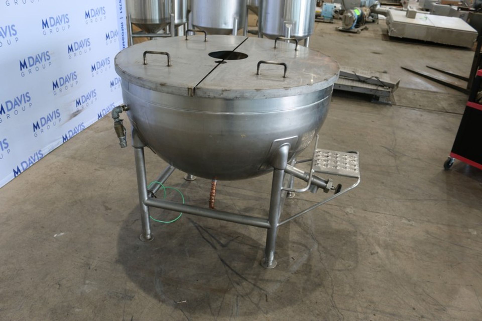 Legion 100 Gal. S/S Kettle,M/N LS-100, S/N 920264, MDMT 32 F @ 25 PSI, MAWP 25 PSI @ 267 F, with 1- - Image 3 of 10
