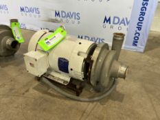 Ampco 10 hp Centrifugal Pump,M/N 2-1/2x2 DC2, S/N AAA-8403-1-6, with 3500 RPM Motor, IMP. Dia.: 6-
