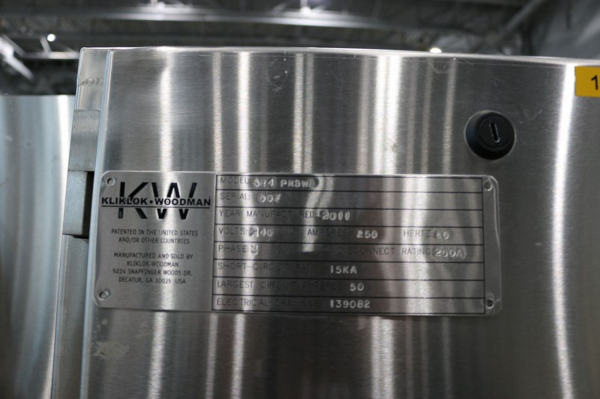 2011 Kliklok-Woodman Tray Former,M/N SR4 PRSWD, S/N 507, 240 Volts, 3 Phase(INV#84793)(Located @ the - Image 8 of 11