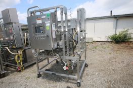 4 Piston Portable S/S Filler,with 42" L x 29" W x 30"D Bowl, with Safety Lids, .5 hp/1765 rpm