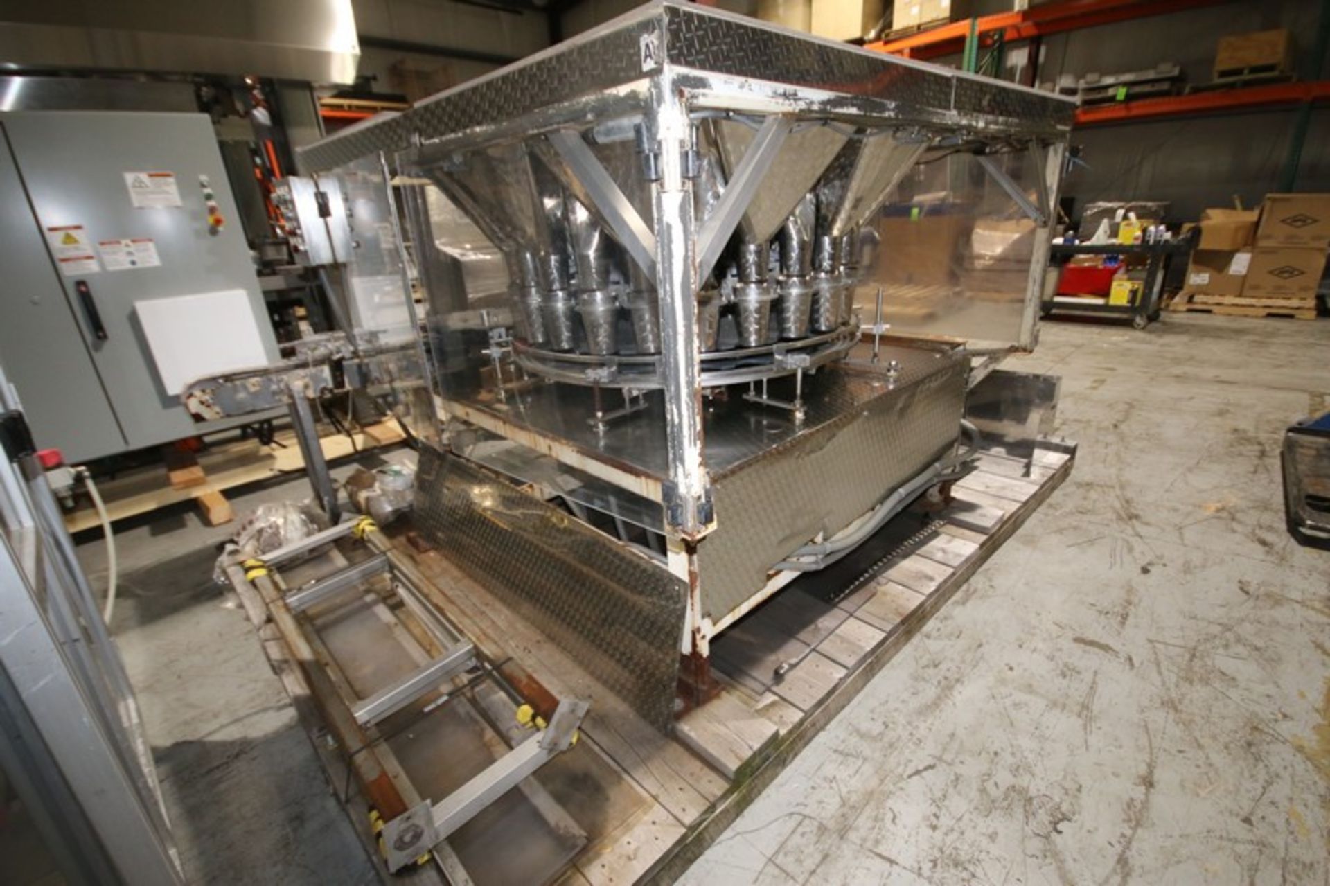 Eagle Rotary Gravity Filler, Model RF-24, SN 0136,Set -up with 404 Can Change Parts, Includes 10' - Image 6 of 12