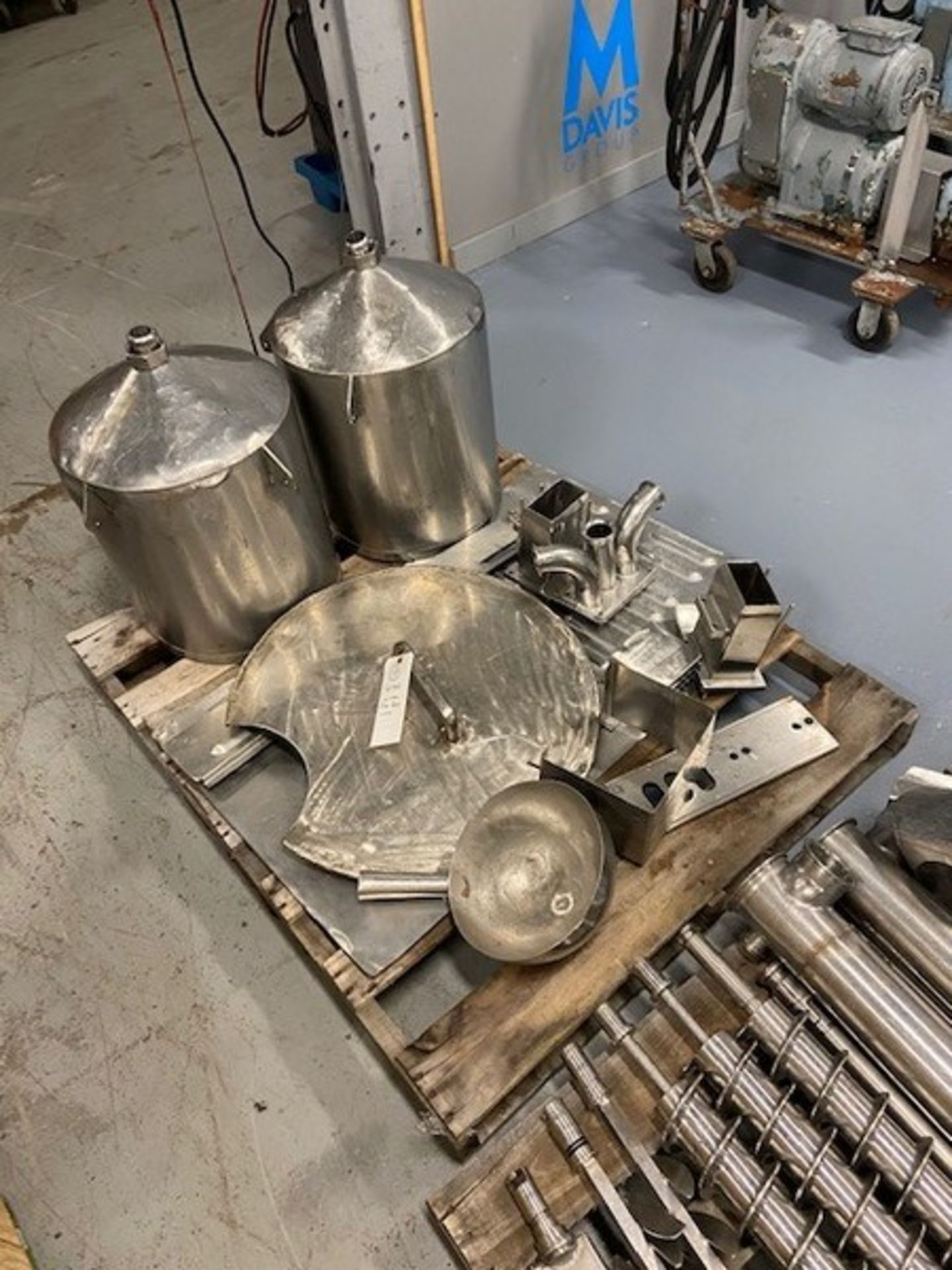 S/S Pail/Bucket Ice Cream Filler,with (2) Pallet of Assorted S/S Parts, Mounted on S/S Portable - Image 11 of 11