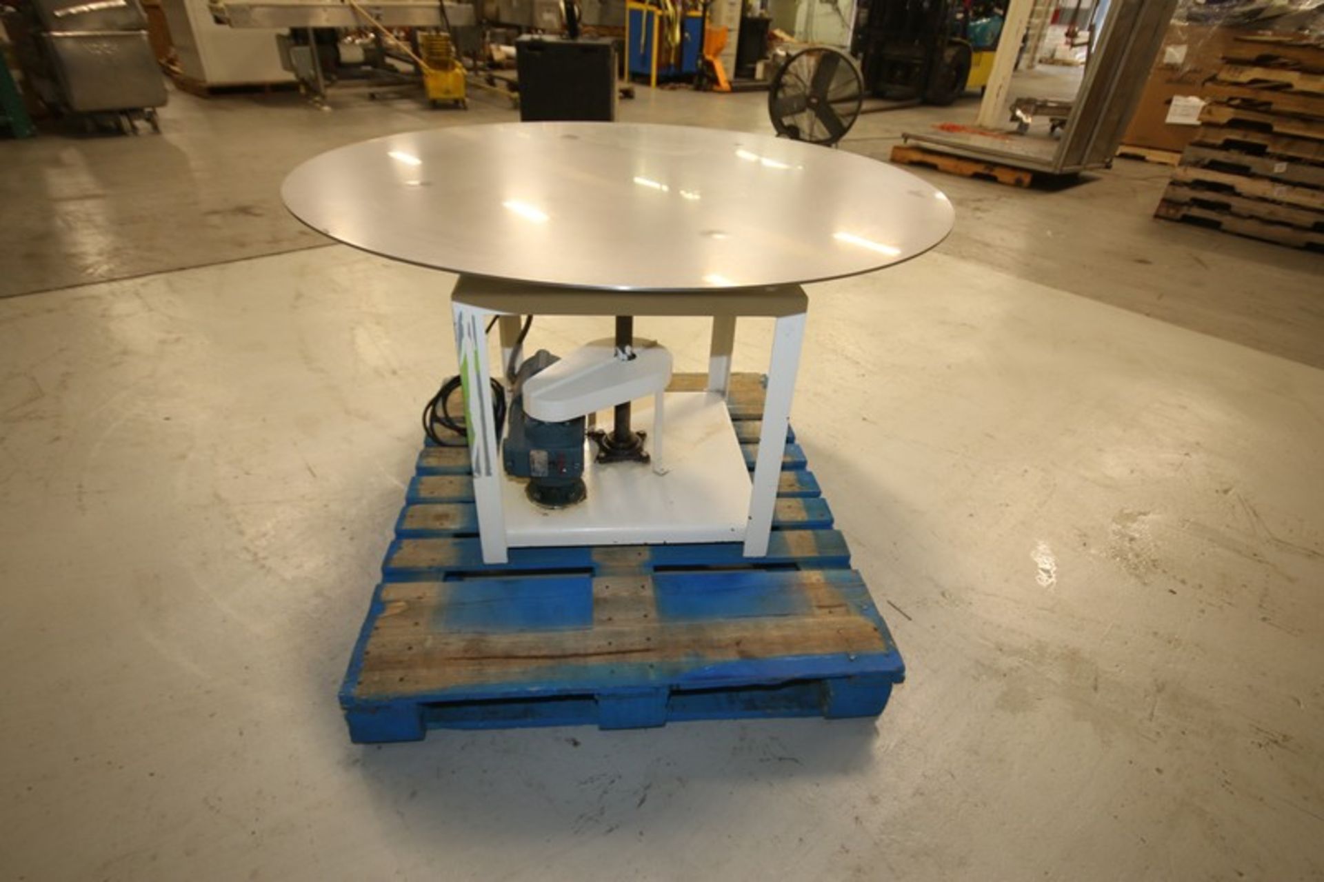 48" x 28" H Round Accumulation Table with S/S Top,1/4 hp/1725 rpm, 115/230V (INV#80653)(Located @ - Image 4 of 5