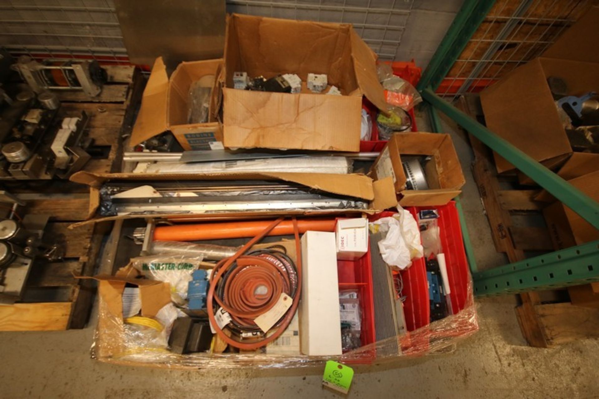 Lot of (2) Pallets of Assorted Shanklin Wrapper Parts & Etc., Including Drive Motor, Blower, Shafts, - Image 2 of 3