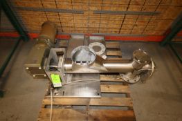 HAF Equipment, S/S Powder Auger, Model VTF600FG, with 5" x 36" Long S/S Auger, Baldor 3hp 1760 rpm