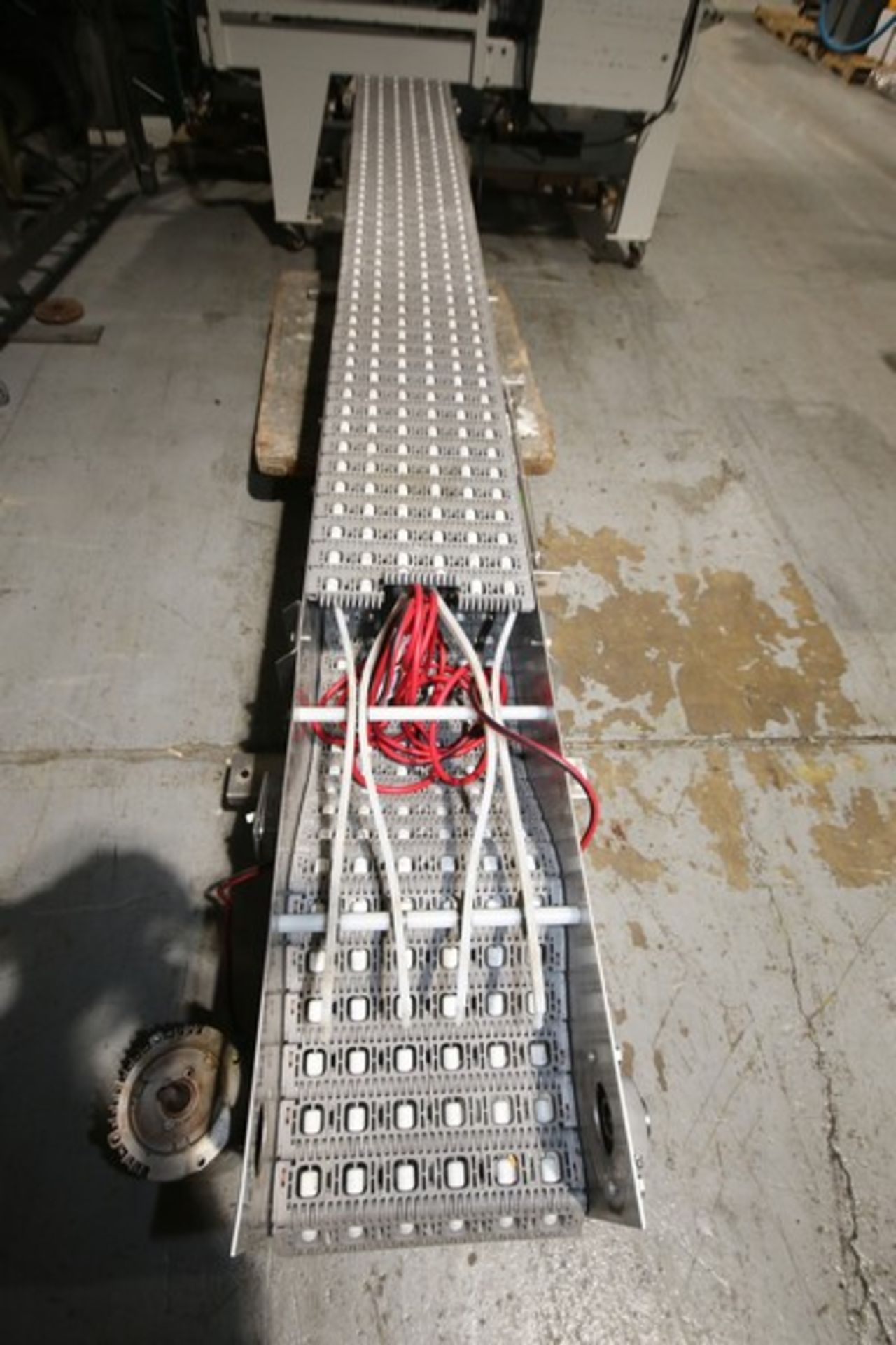 10 ft L S/S Conveyor with 12” W Plastic Belt with Rollers, with Motor, (Note: Drive Missing), (INV# - Image 2 of 3