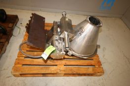 Pallet of Machine Parts Including 20" S/S Funnel, Frame with WEG 1/4 hp / 1725 rpm, S/S Clad Motor(