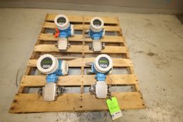 Lot of (4) Endress Hauser 1.5" Promag H S/S Flowmeters, Order #50H22-1F0A1RA0BAAA, CT with Digital
