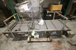 Multi Conveyor LLC 100" L x 29" W S/S Power Belt Conveyor, Job No. DR7F12, with Plastic Intralox