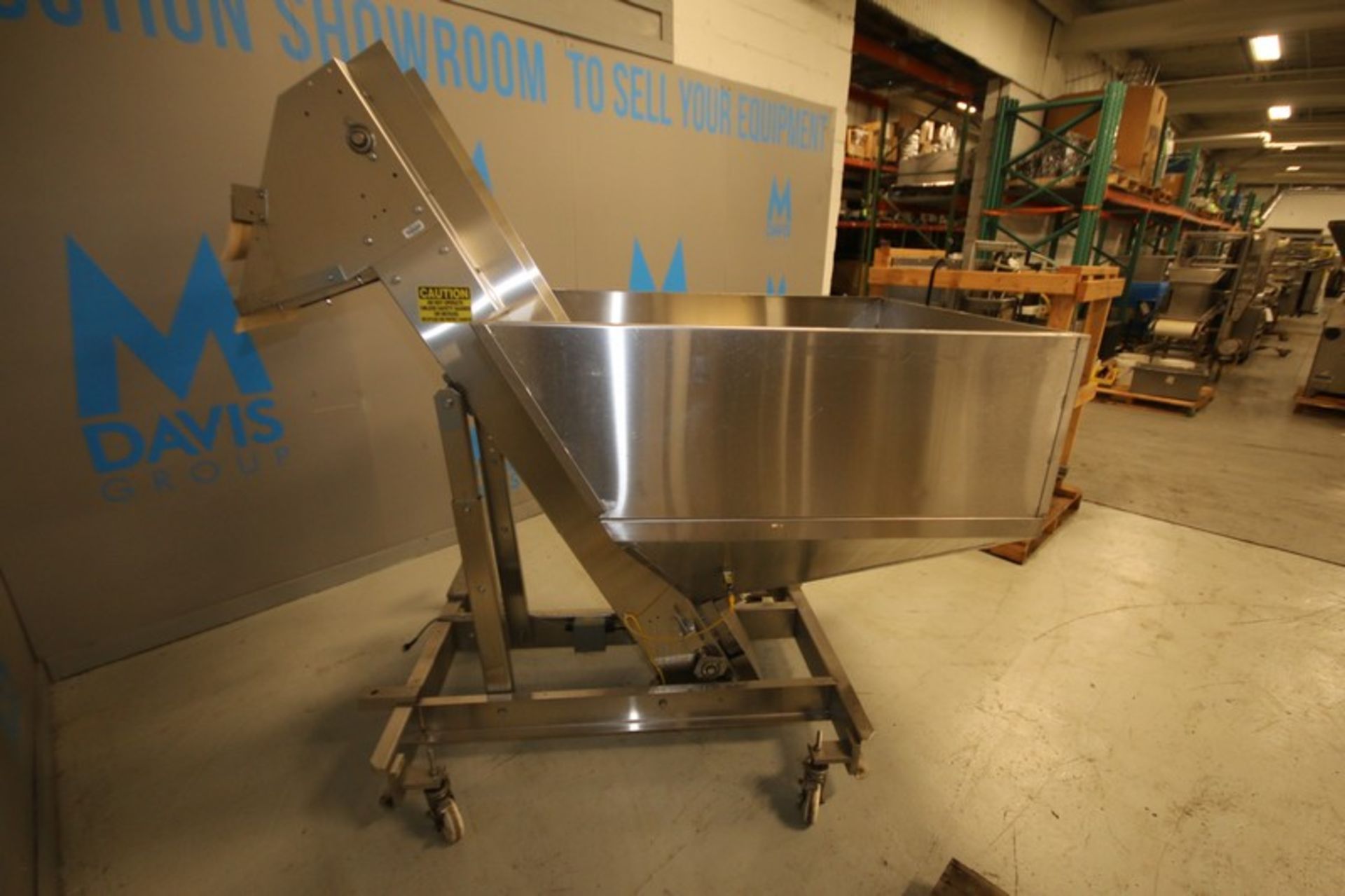 Hoppman Portable S/S Bottle Hopper/Elevator,Model EP08/08 SS, SN 30707, with 42" W x 48" L x 35" D - Image 2 of 6