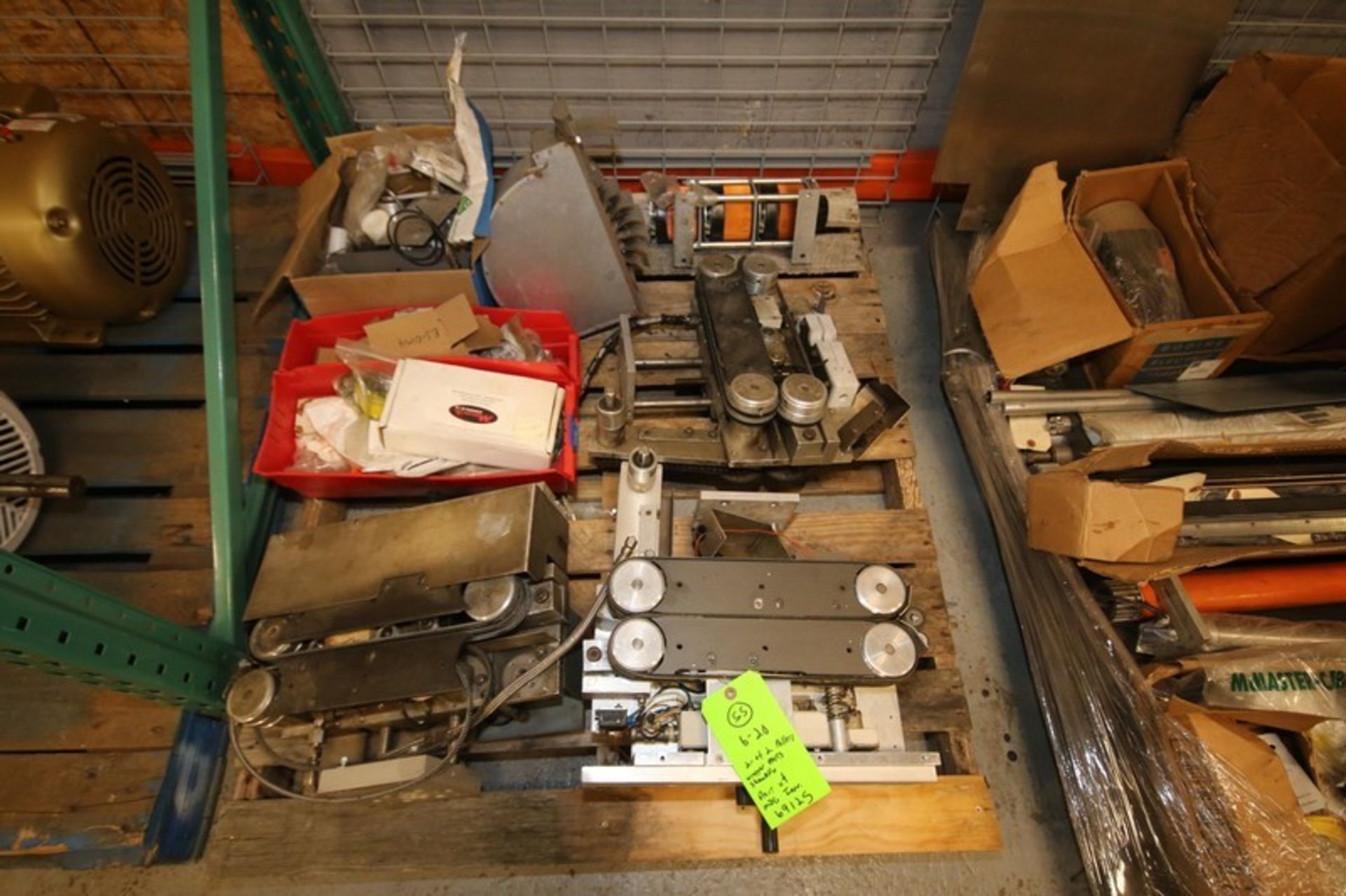 Lot of (2) Pallets of Assorted Shanklin Wrapper Parts & Etc., Including Drive Motor, Blower, Shafts, - Image 3 of 3