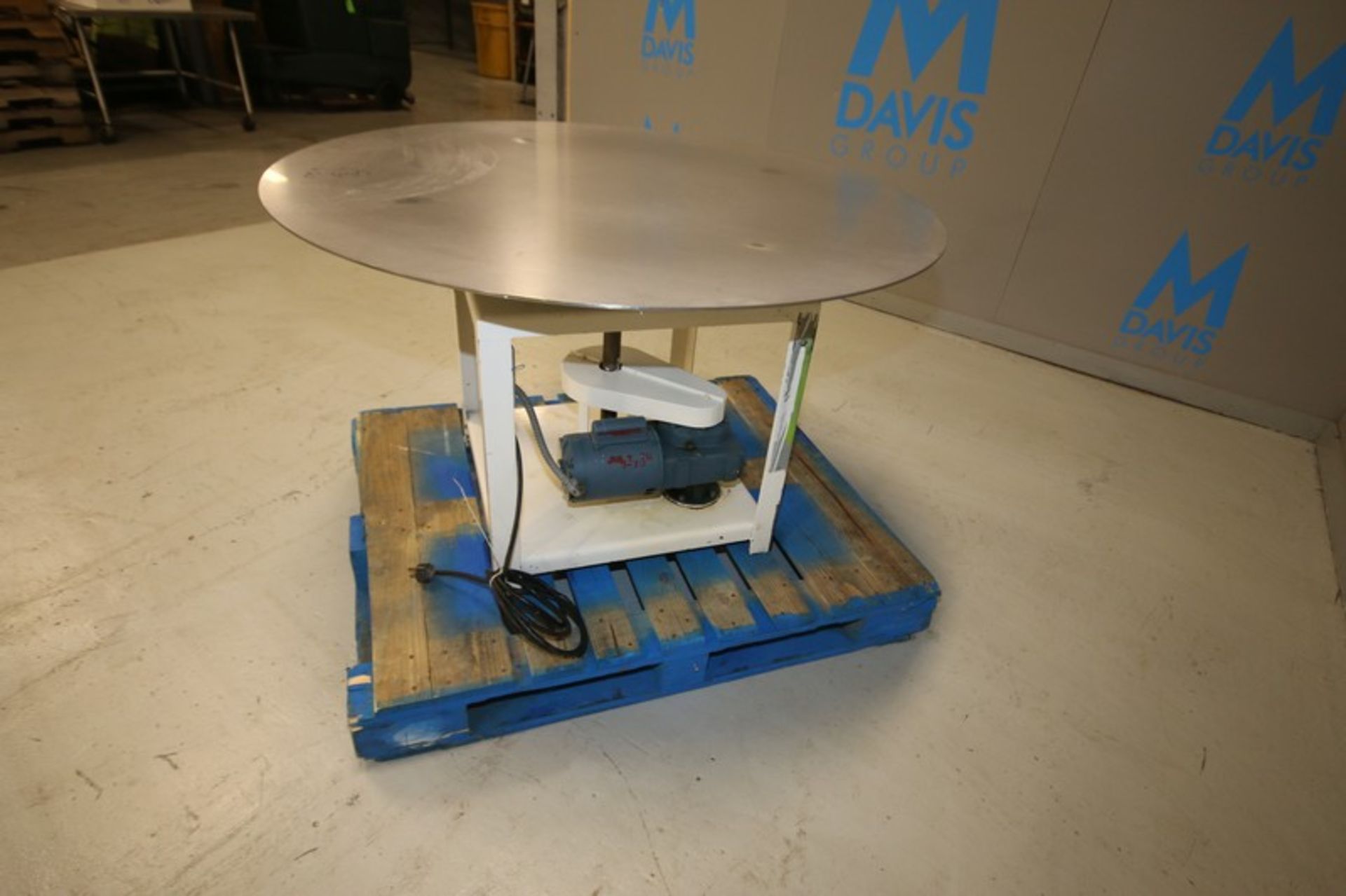 48" x 28" H Round Accumulation Table with S/S Top,1/4 hp/1725 rpm, 115/230V (INV#80653)(Located @ - Image 5 of 5