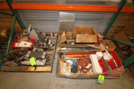 Lot of (2) Pallets of Assorted Shanklin Wrapper Parts & Etc., Including Drive Motor, Blower, Shafts,