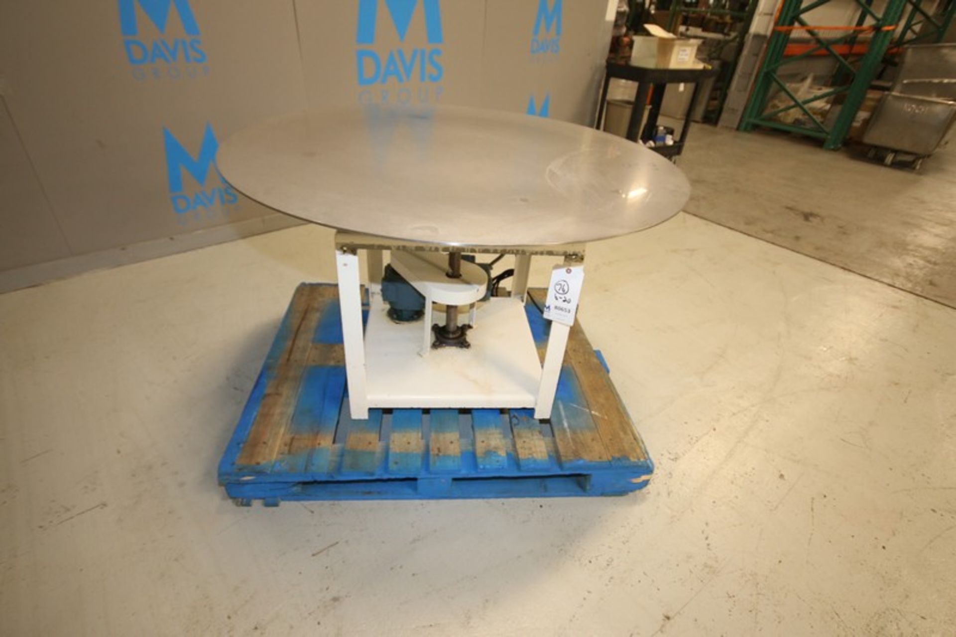 48" x 28" H Round Accumulation Table with S/S Top,1/4 hp/1725 rpm, 115/230V (INV#80653)(Located @ - Image 3 of 5