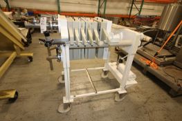 Choquenet 50" H Filter Press, Ref. No. Tirtiaux,Aff: No. WMB1 2000 USA, Ref: No. 81620, with (6)