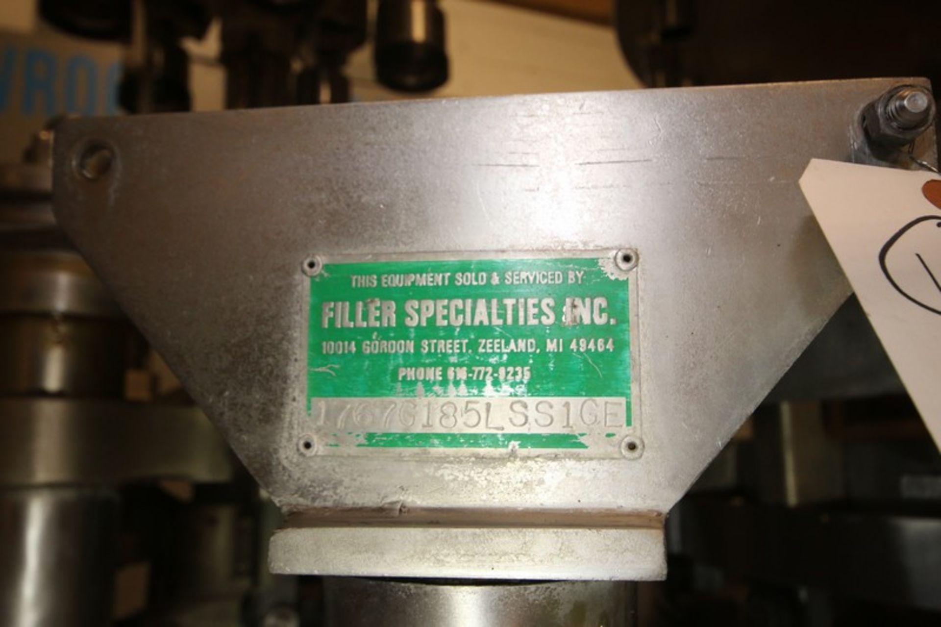 Filler Specialties 18-Valve Mono Block S/S Gravity Filler, SN 1767G185SS1GE, with (5) Head Screw - Image 10 of 11