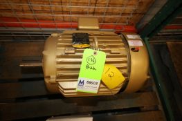 Baldor 15hp Motor, 3520 rpm, Frame 254T, 230/460 V 3 Phase (INV#88503)(Located @ the MDG Auction