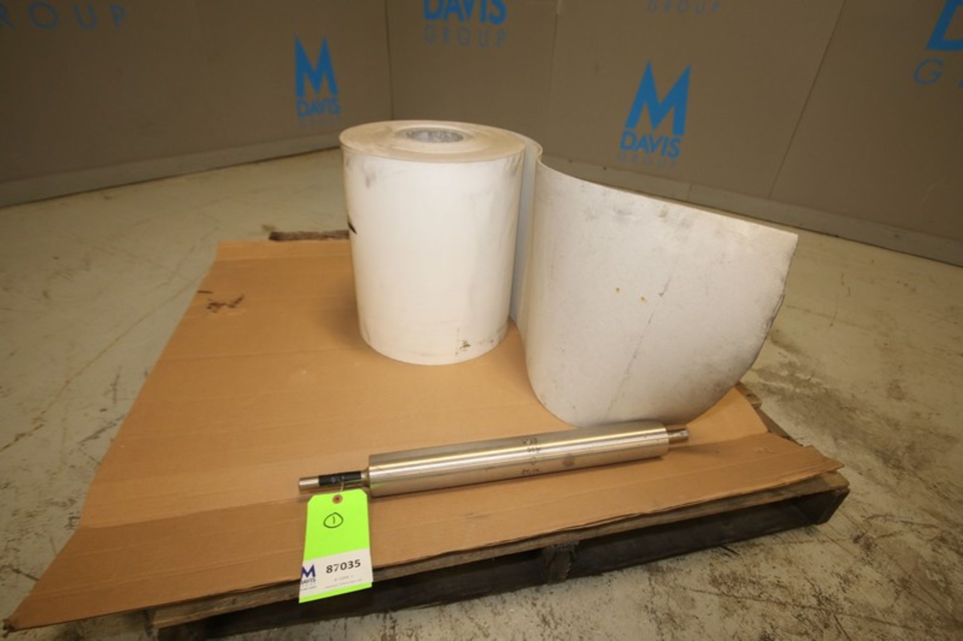 (1) Roll of 16" Wide Conveyor Belting with 19" S/S Pulley (INV#87035)(Located @ the MDG Auction