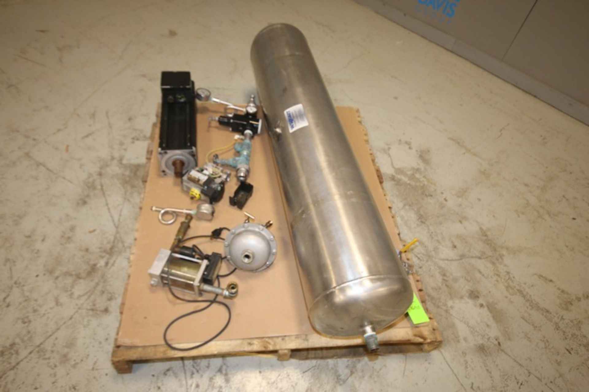 Pallet of Assorted Wright 57" L x 12" W S/S Receiver/Expansion Tank, with Assorted Plumbing