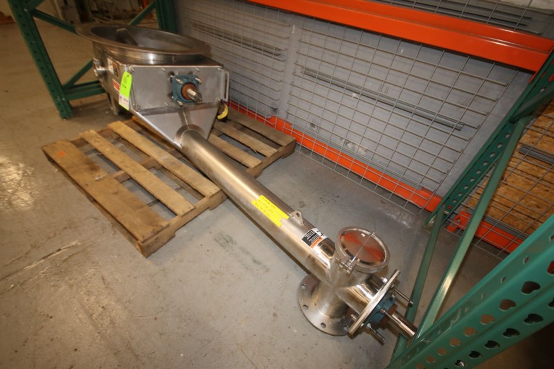 HAF Equipment, S/S Powder Auger, with 22" Opening, 5" x 7" Long S/S Auger, (Note: Drive Motor Not - Image 4 of 4