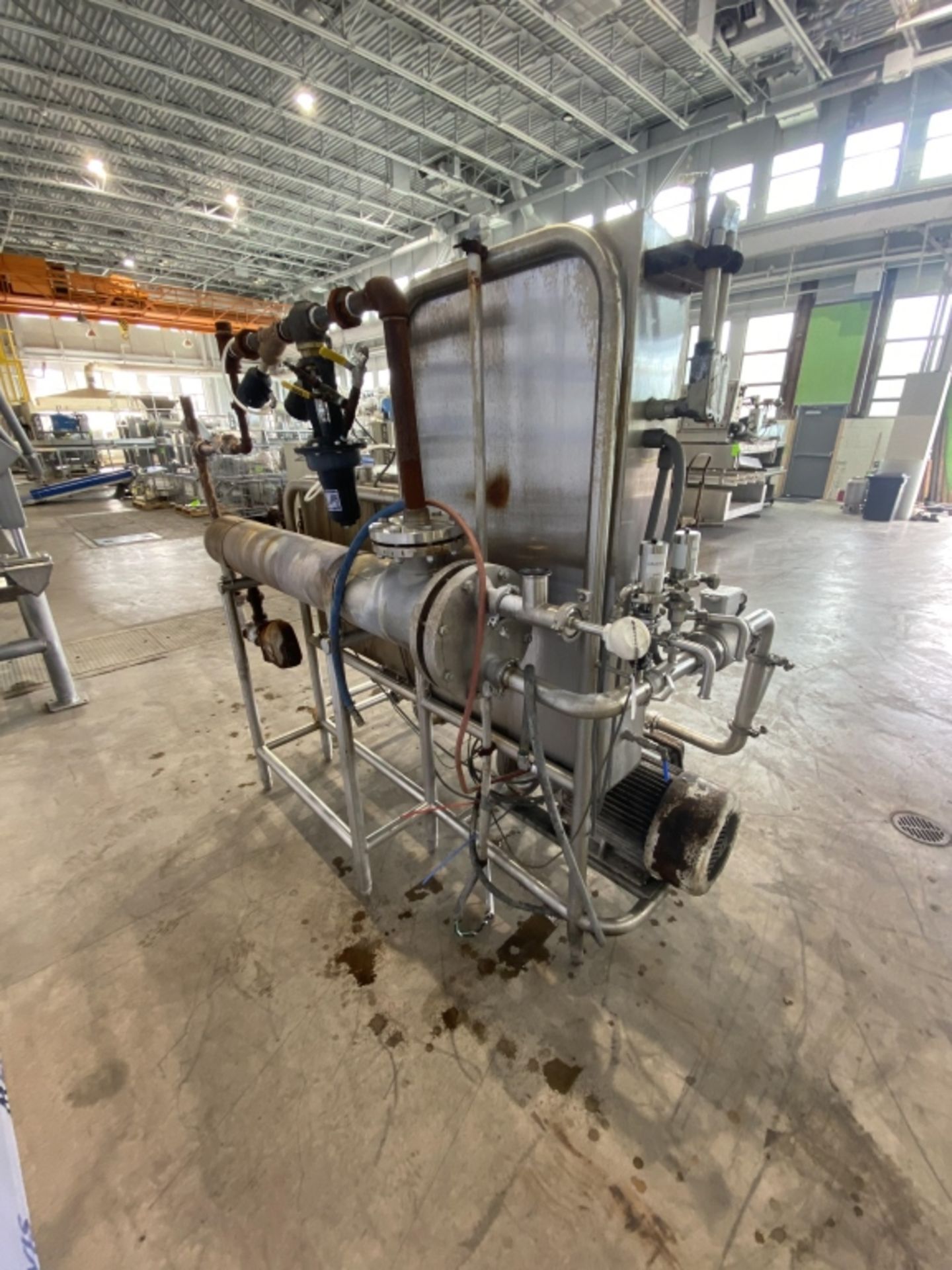 ECOLAB SINGLE TANK CIP, WITH (1) APROX. 80 GAL. S/S SINGLE WALL TANK, WITH CENTRIFUGAL PUMP, SHELL - Image 4 of 8