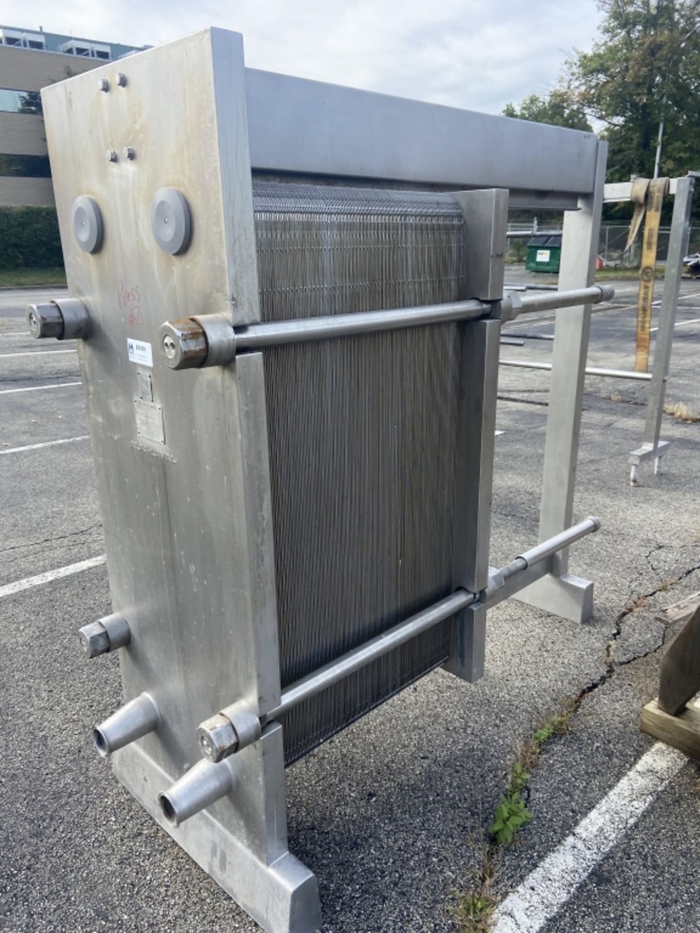 Alpha Laval S/S Plate Heat Exchanger, Type H10-RG, S/N 3951 Max. Work Pressure 1.0 MPA 10 Bar, - Image 5 of 8