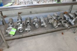 (16) S/S Air Valves, ,Some 2-Way Type & 3-Way Type, Assorted Sizes (INV#81046)(Located @ the MDG