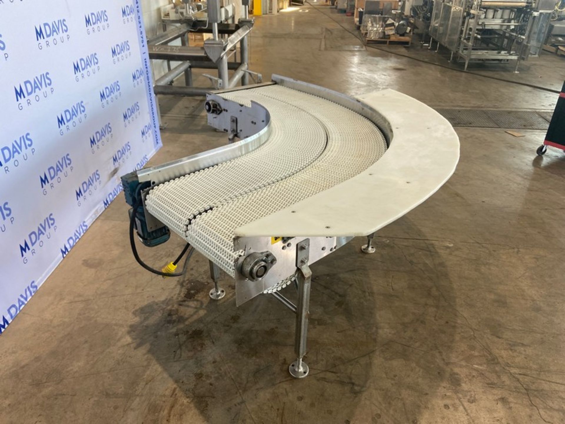 The Perfect Stone Company Inc. 180 Degree S/S Conveyor, with (2) Plastic Interlock Belt, Aprox. 11- - Image 3 of 7