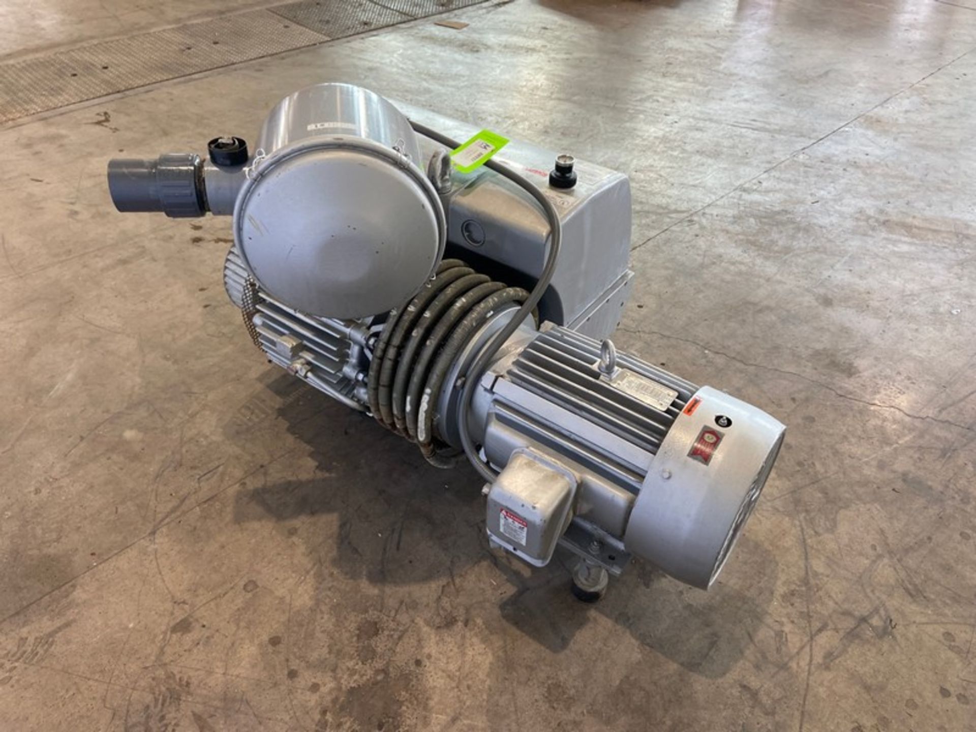 Buusch 15 hp Vacuum Pump, Type RC0400B0331004, S/N C6118, with Toshiba 1160 RPM Motor, 208-230/460 - Bild 6 aus 11