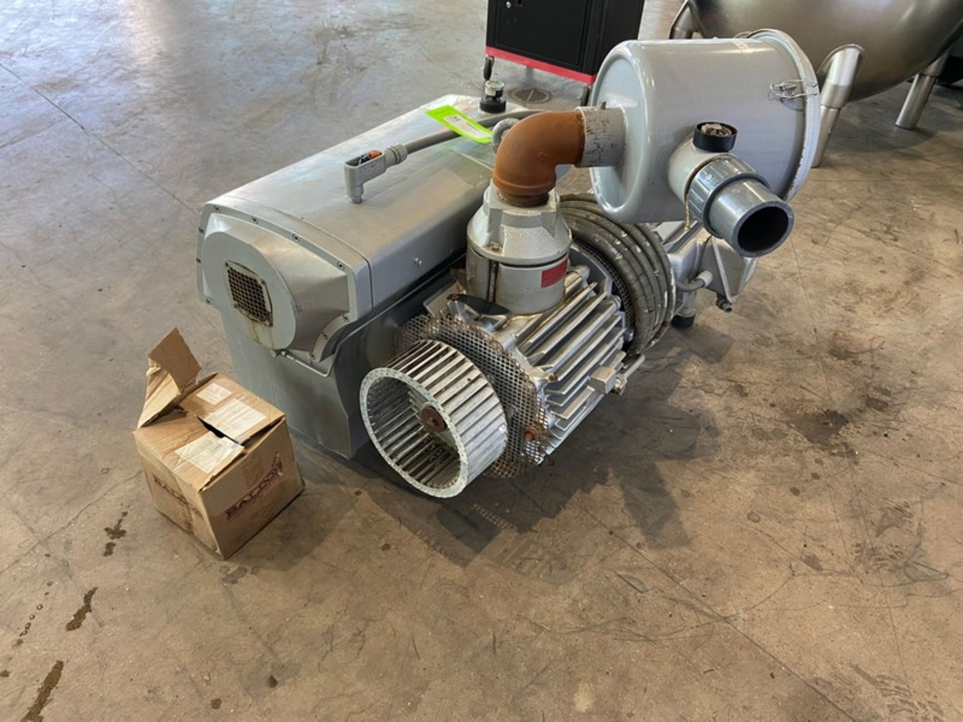 Buusch 15 hp Vacuum Pump, Type RC0400B0331004, S/N C6118, with Toshiba 1160 RPM Motor, 208-230/460 - Image 8 of 11