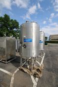 2013 ABC Process Solutions 1,000 LTRS S/S Vertical SERUM Tank, MOC: AISI 316, Job No.: SST 1002,