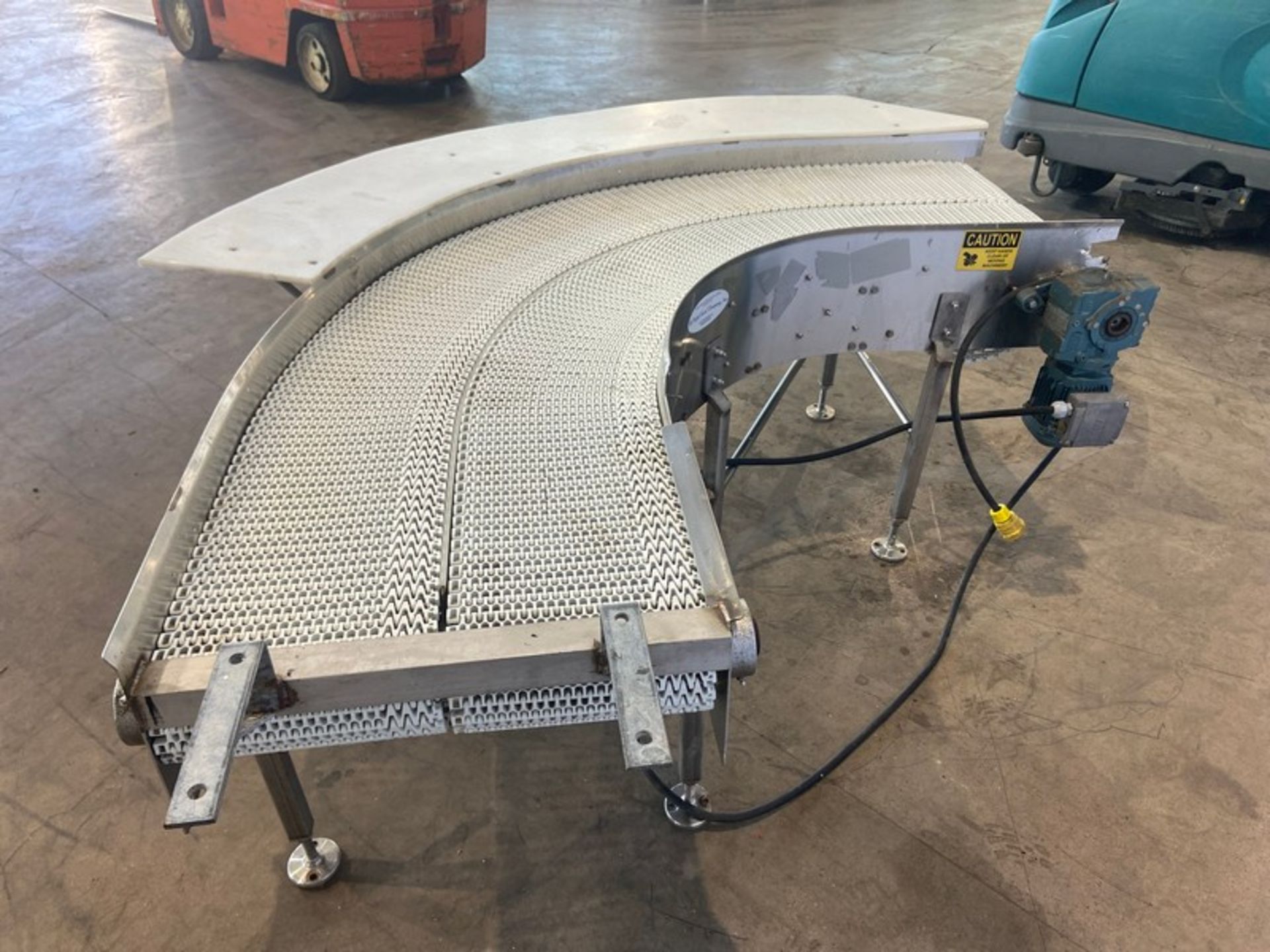 The Perfect Stone Company Inc. 180 Degree S/S Conveyor, with (2) Plastic Interlock Belt, Aprox. 11- - Image 5 of 7