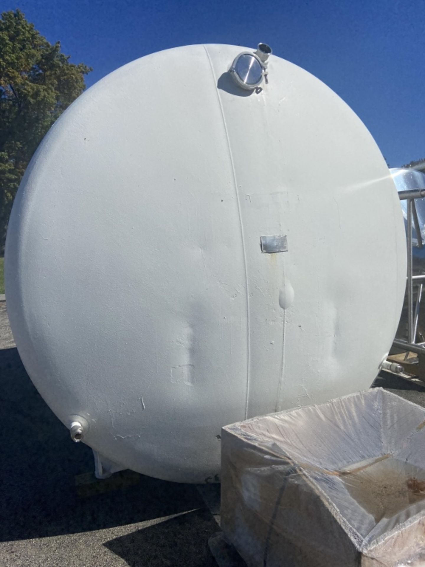 APV CREPACO 6,000 GALLON HORIZONTAL SUCROSE TANK, S/N G-1155, INTERNAL TANK DIMS.: APROX. 188" L X - Bild 5 aus 11