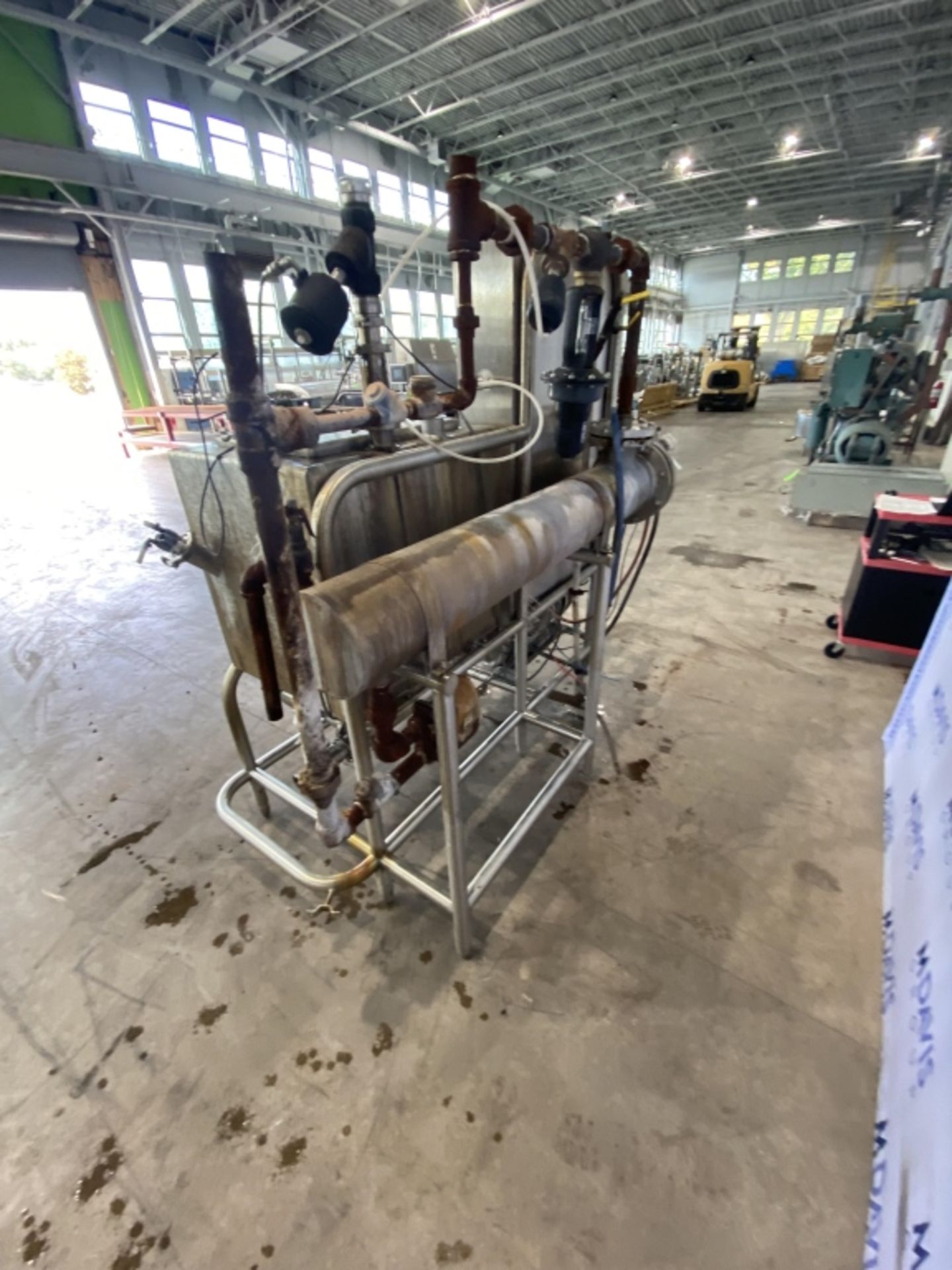 ECOLAB SINGLE TANK CIP, WITH (1) APROX. 80 GAL. S/S SINGLE WALL TANK, WITH CENTRIFUGAL PUMP, SHELL - Image 5 of 8