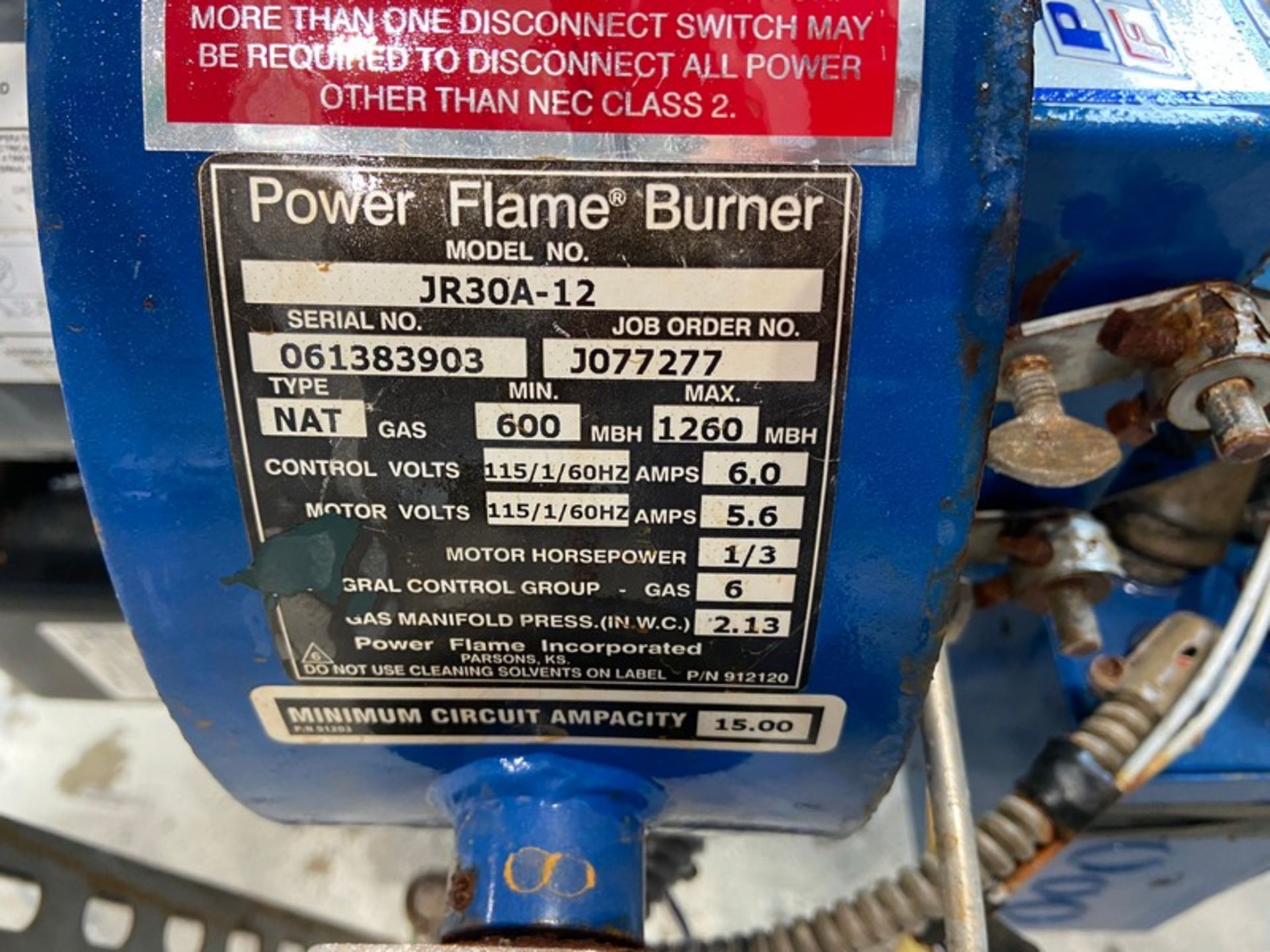 2013 Columbia Boiler Company 105,000 BTU/Hr. Boiler, Type CT-25, Rating HP 25, MAX. WP 150, S/N - Image 4 of 7