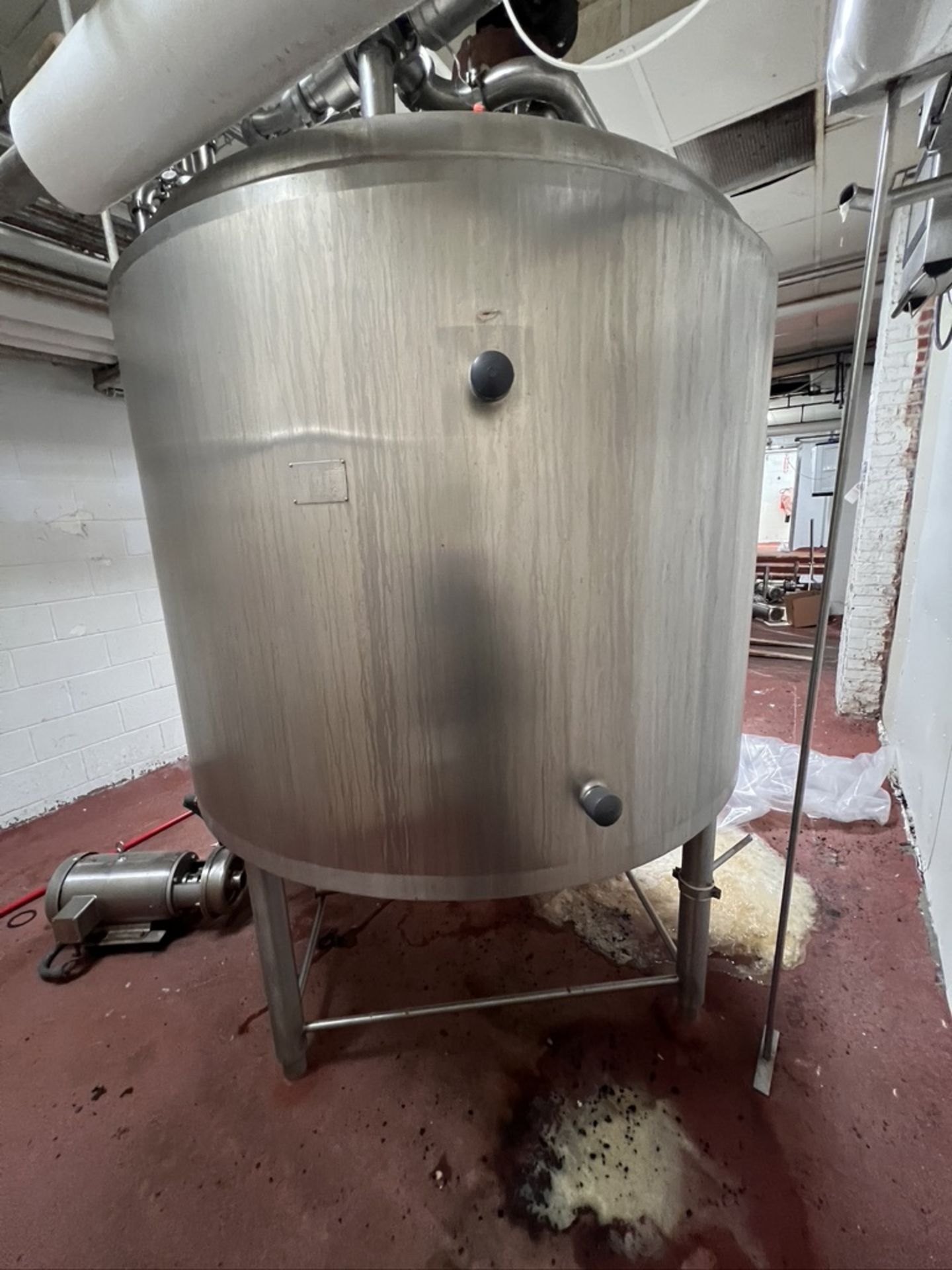 CREPACO 800 GALLON JACKETED S/S BLEND TANK,  S/N B9475, EQUIPPED WITH CIP SPRAY BALL AND HIGH - Bild 5 aus 16