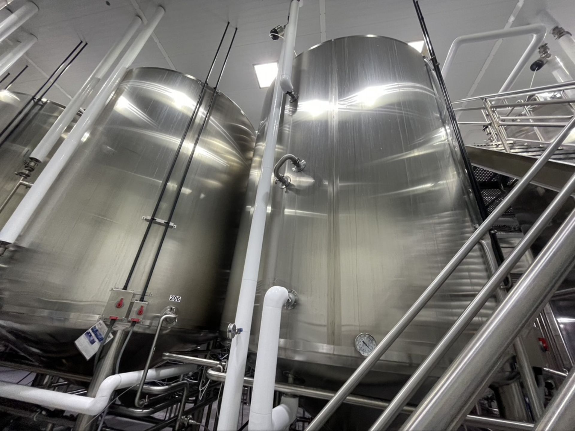 2014 FELDMEIER 7,500 GALLON FERMENTERS /PROCESSOR, S/N E075813, TOP-MOUNT SWEEP SCRAPE AGITATION, - Image 7 of 40