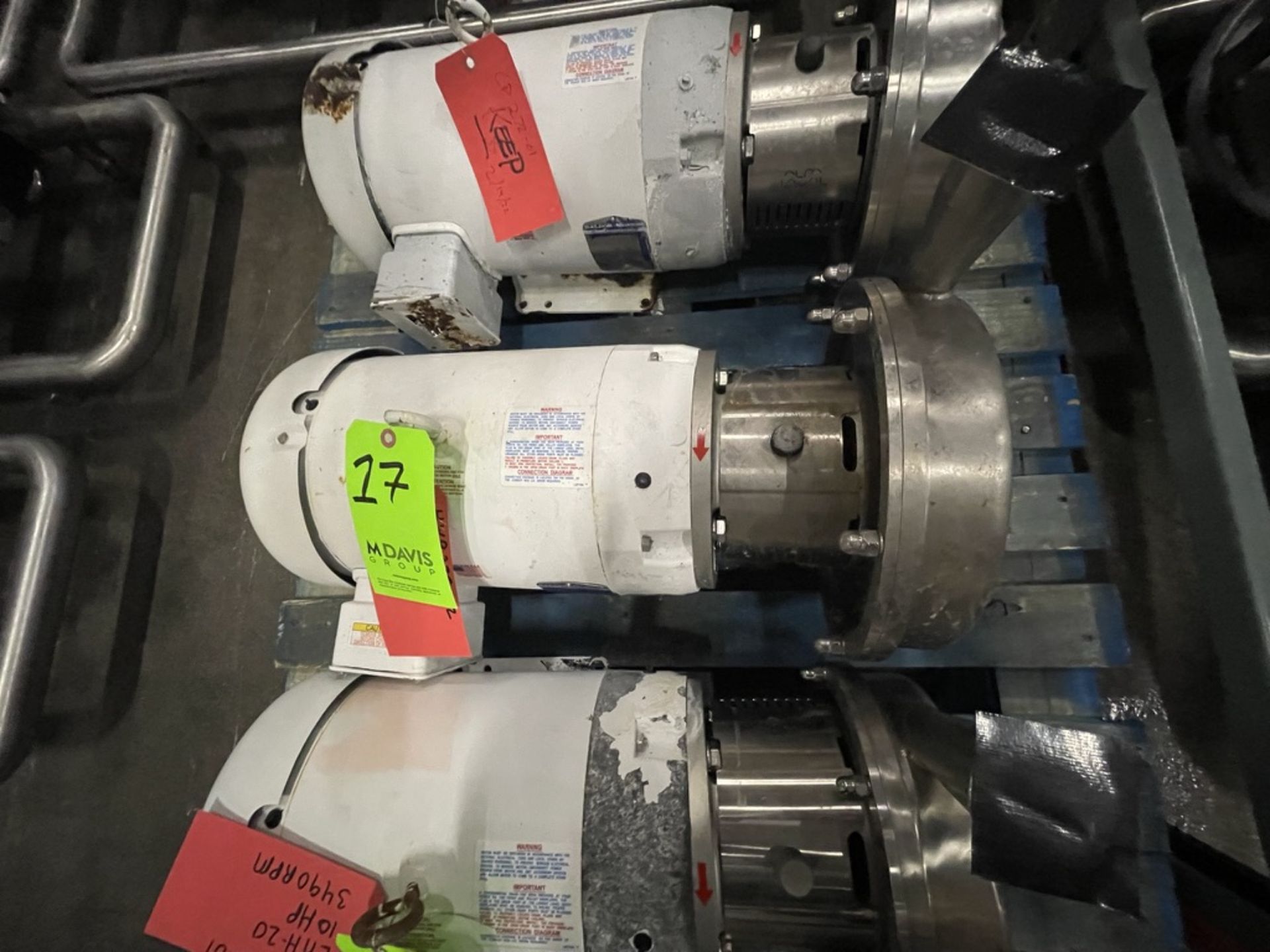 ALFA LAVAL 7.5-HP CENTRIFUGAL PUMP, LKH-40, 1770 RPM BALDOR MOTOR (INV#84312)(Located @ the MDG