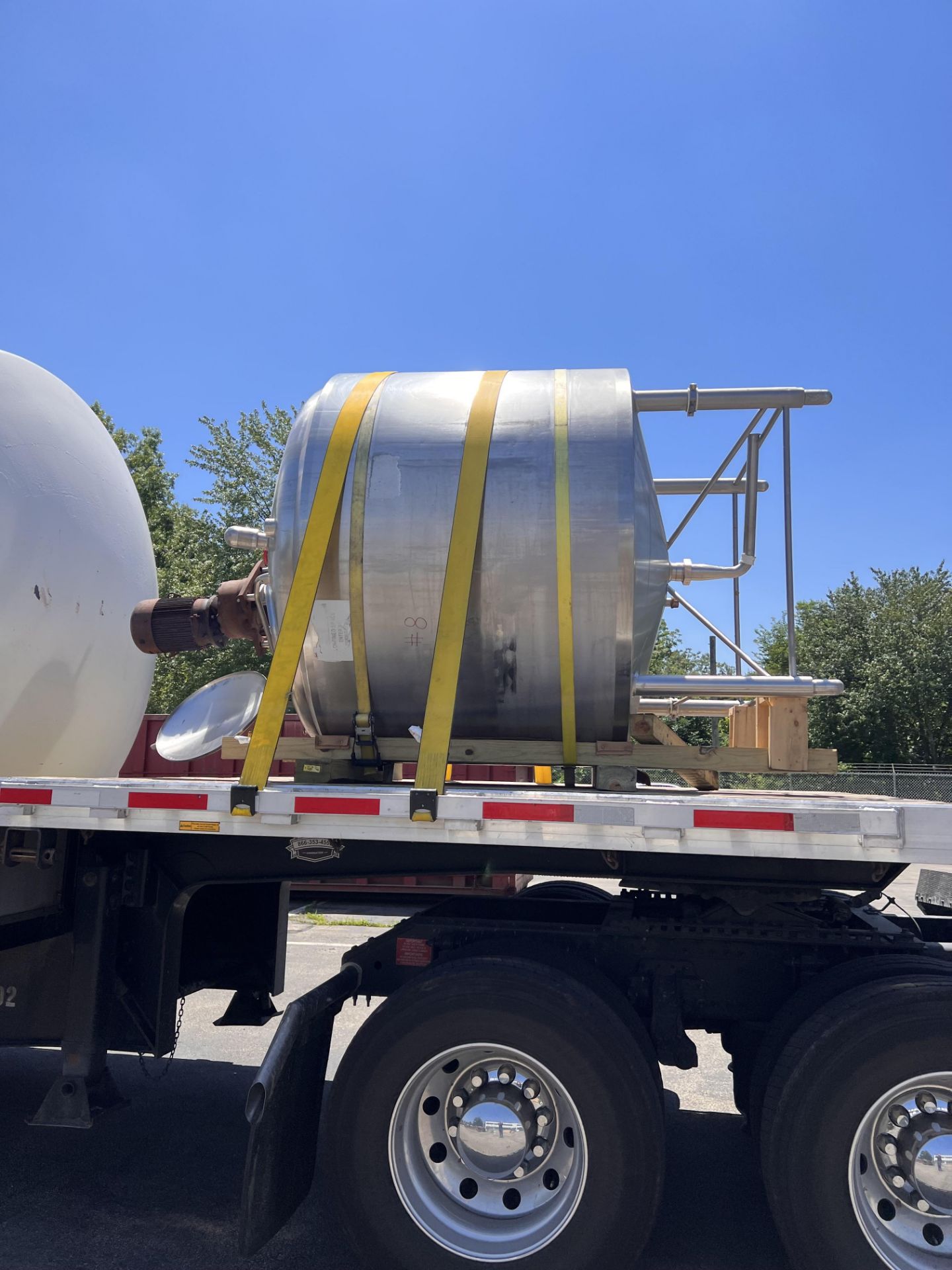 CREPACO 800 GALLON JACKETED S/S BLEND TANK,  S/N B9475, EQUIPPED WITH CIP SPRAY BALL AND HIGH - Image 14 of 16
