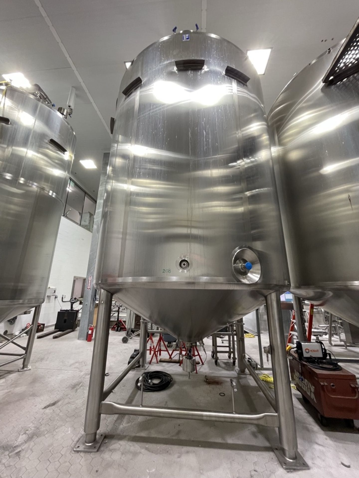 2014 FELDMEIER 7,500 GALLON FERMENTERS /PROCESSOR, S/N E075813, TOP-MOUNT SWEEP SCRAPE AGITATION, - Image 39 of 40