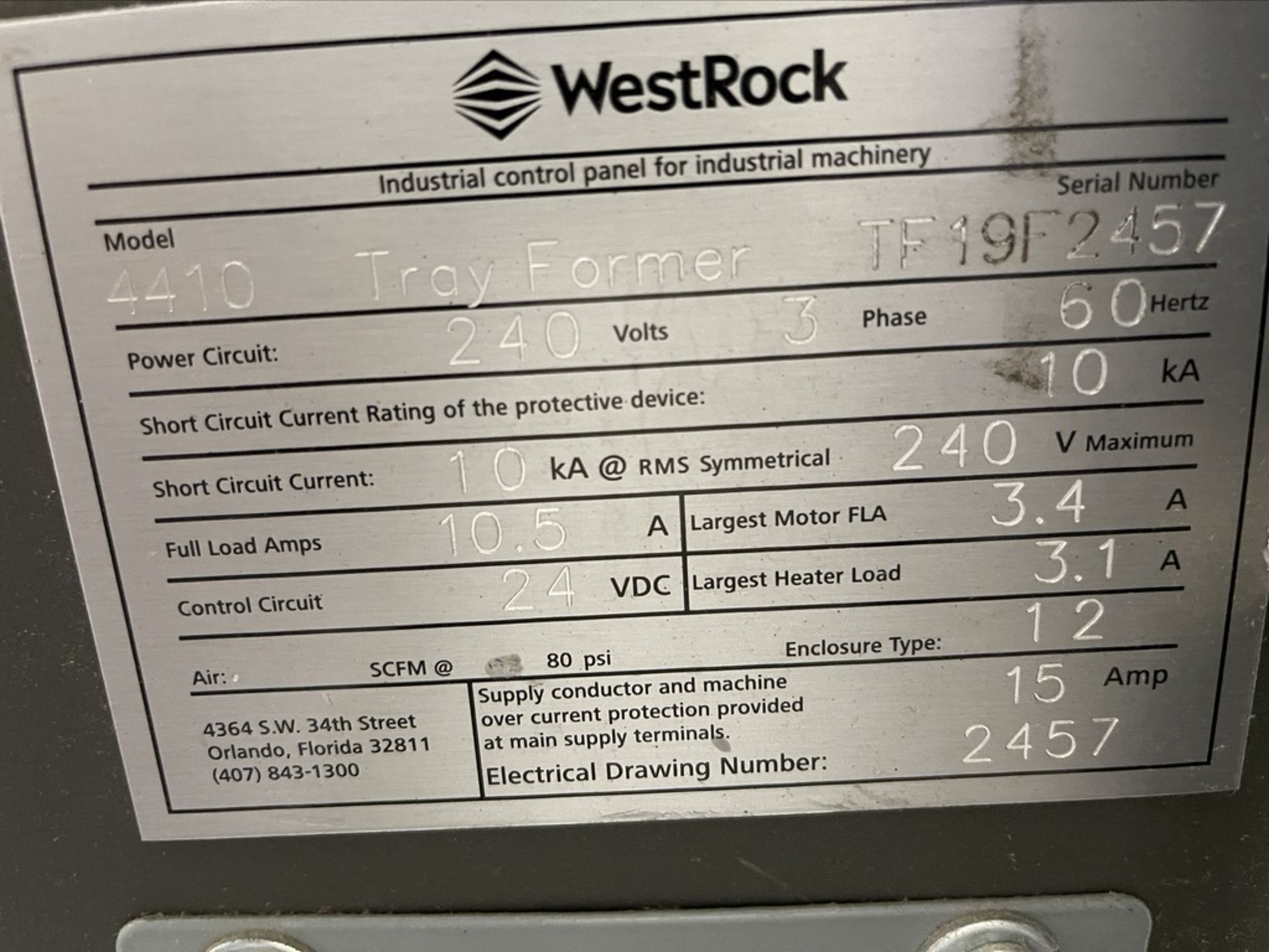 WEST ROCK TRAY FORMER, MODEL 4410, S/N TF19F2457, EQUIPPED WITH NORDSON PROBLUE 10 GLUE POT, ALLEN - Bild 11 aus 24