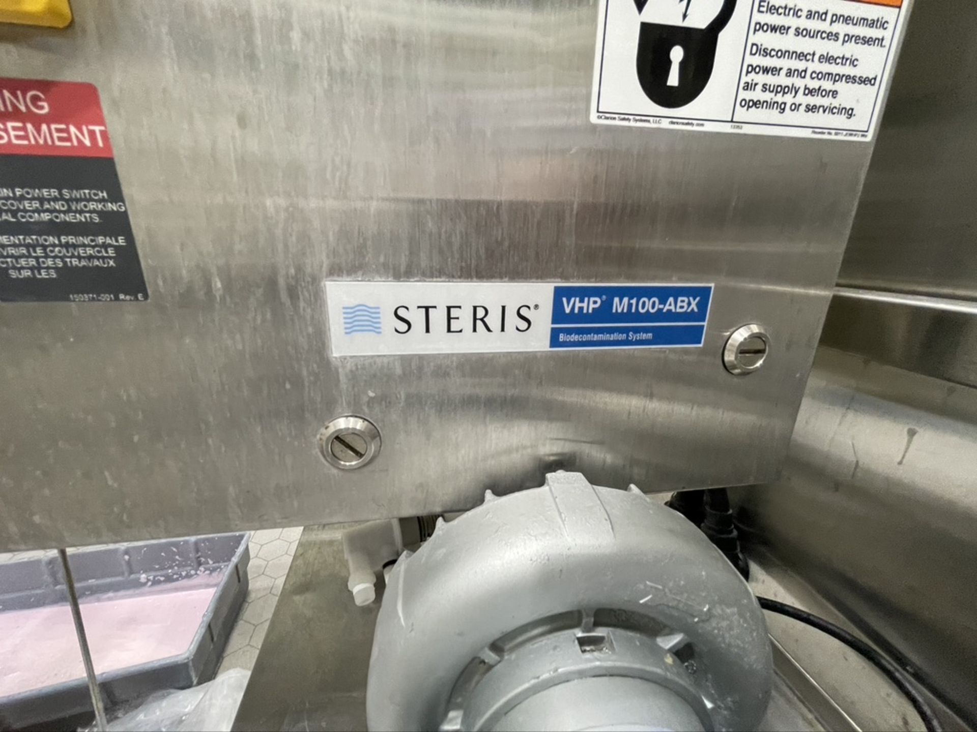 STERIS VAPOR HYDROGEN PEROXIDE (VHP) STEAM STERILIZER, MODEL M100ABX, S/N 0227513-01, 230V (INV# - Image 2 of 7