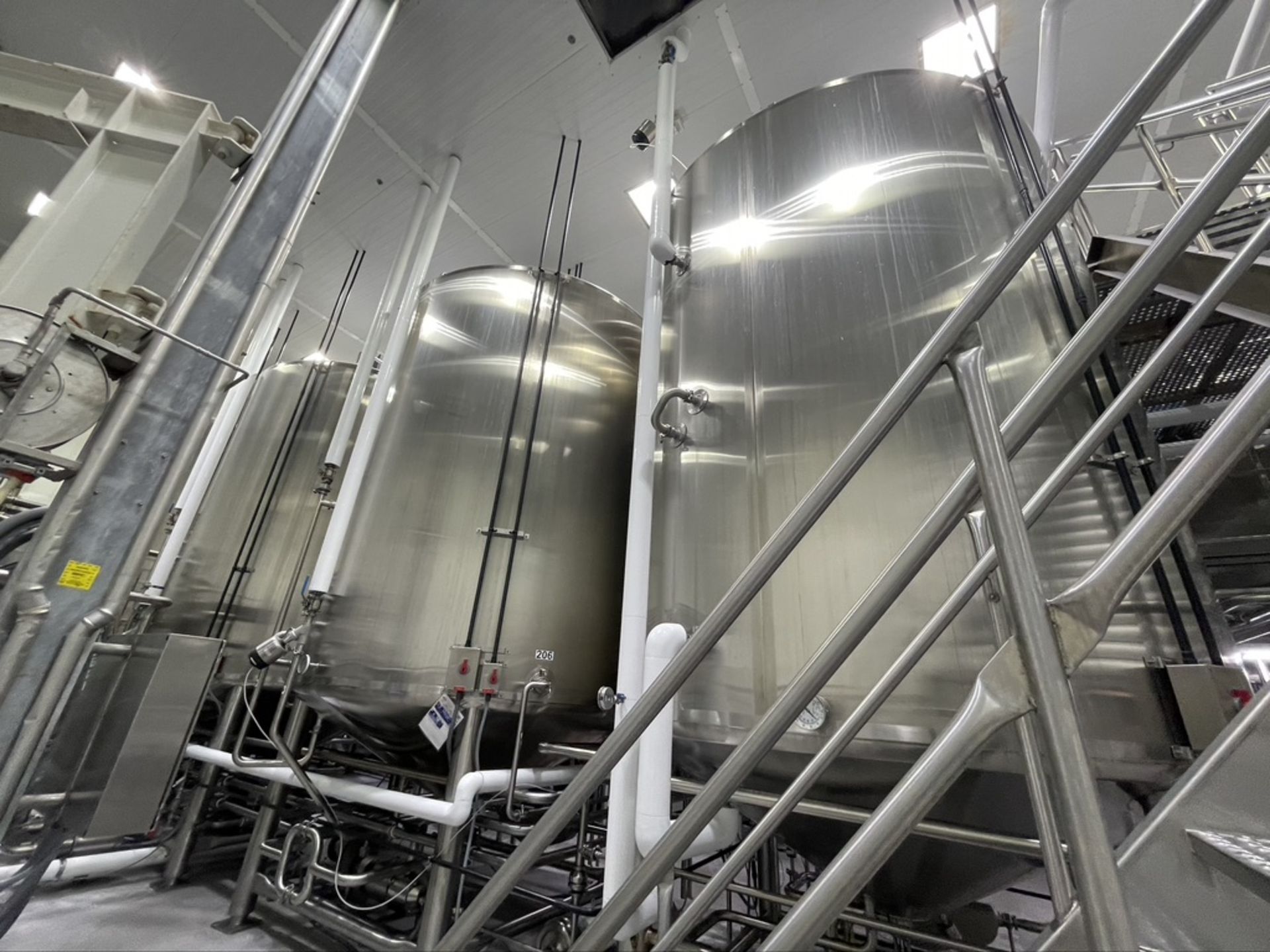 2014 FELDMEIER 7,500 GALLON FERMENTERS /PROCESSOR, S/N E075813, TOP-MOUNT SWEEP SCRAPE AGITATION, - Image 5 of 40