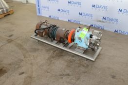 WCB 5 hp Positive Displacement Pump,M/N 060, S/N 223731R1 98, with Aprox. 2-1/2" Clamp Type Inlet/